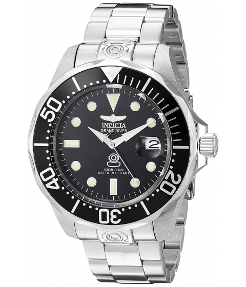 Ceasuri Barbati Invicta Watches Invicta Men's 3044 Stainless Steel Grand Diver Automatic Watch BlackSilver
