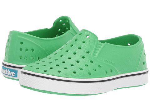 Incaltaminte Fete Native Shoes Miles Slip-On (ToddlerLittle Kid) Grasshopper GreenShell White
