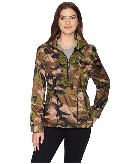 Imbracaminte Femei Blank NYC Olive Pullover Cropped Nylon Parka in No Win Situation No Win Situation