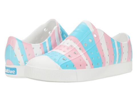 Incaltaminte Fete Native Shoes Jefferson Print (Little Kid) Shell WhiteShell WhitePastel Multi Stripe