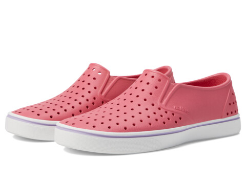 Incaltaminte Fete Native Shoes Miles Slip-On Sneakers (Little KidBig Kid) Dazzle PinkShell WhiteHealing Purple