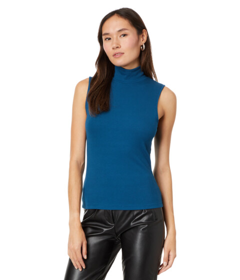 Imbracaminte Femei Sanctuary Essential Sleeveless Mock Neck Blue Jewel