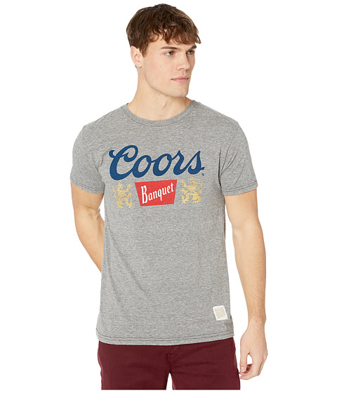 Imbracaminte Barbati The Original Retro Brand Vintage Tri-Blend Short Sleeve Coors Banquet Tee Streaky Grey