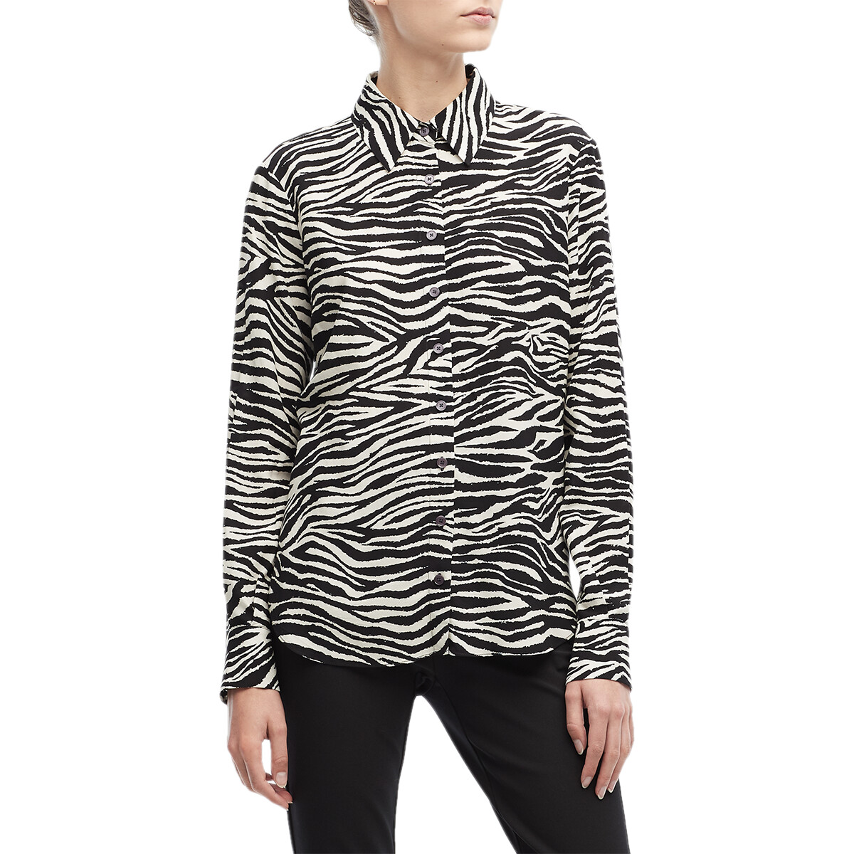 Incaltaminte Femei Derek Lam 10 Crosby Kosma Slim Button-Down Shirt Black