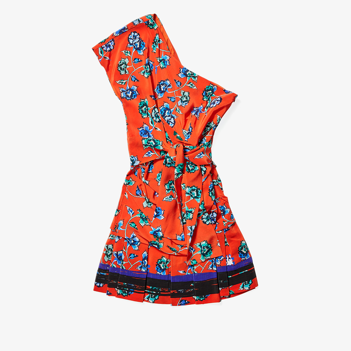 Incaltaminte Femei Derek Lam 10 Crosby Belted One Shoulder Dress Red