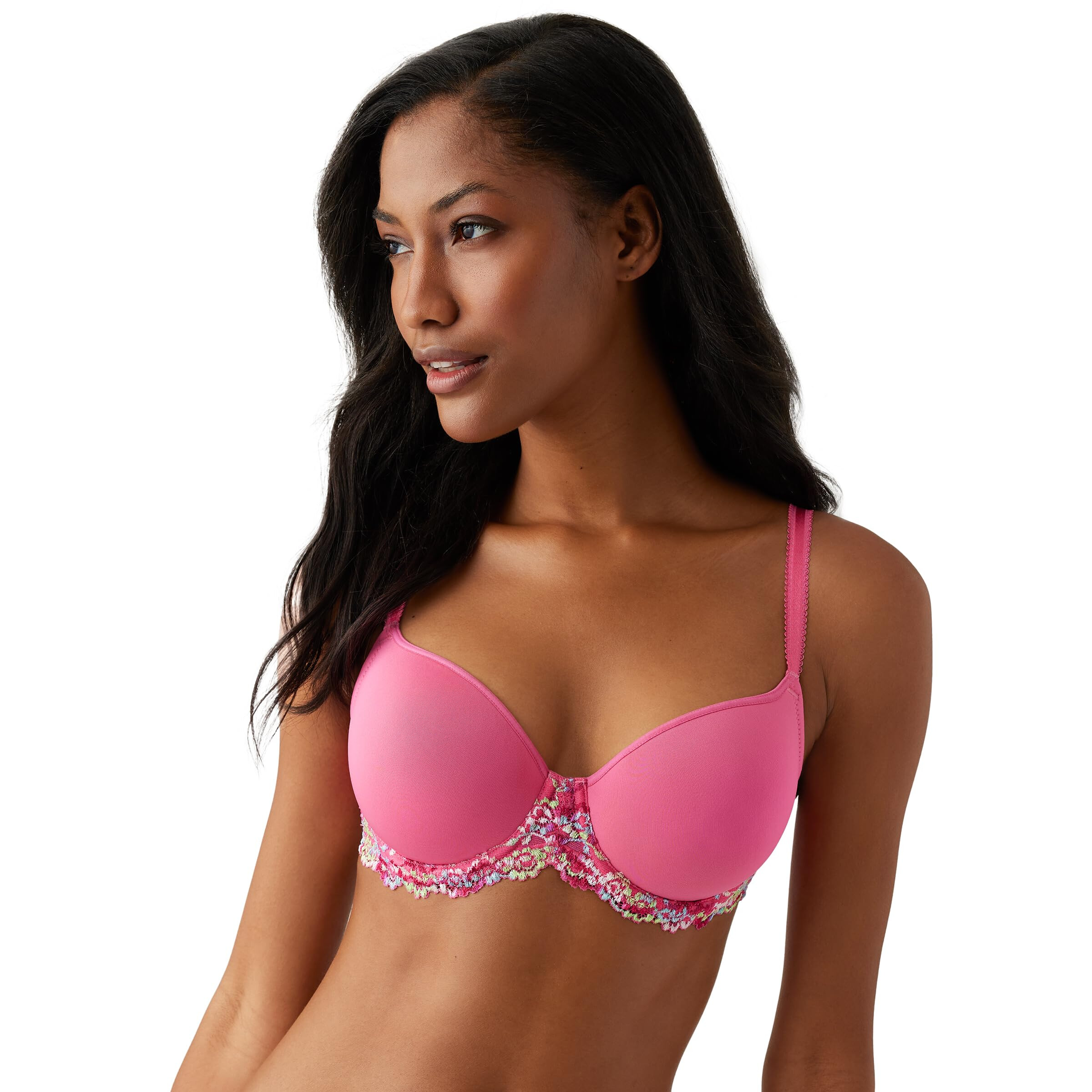 Imbracaminte Femei Wacoal Embrace Lace Contour T-Shirt Bra 853191 Hot PinkMulti