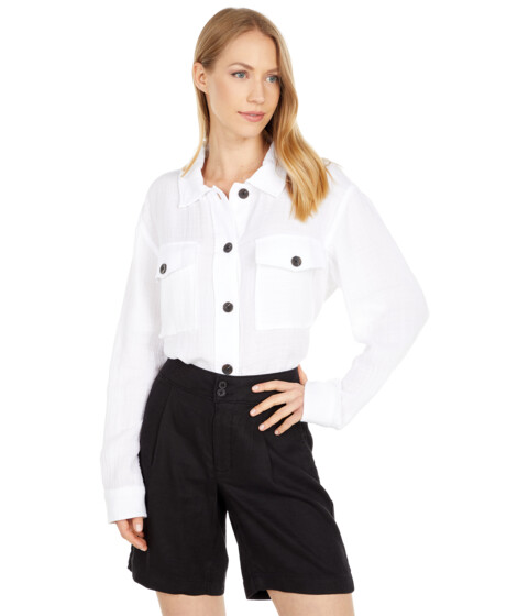 Imbracaminte Femei Sanctuary Cropped Shirt Jacket White