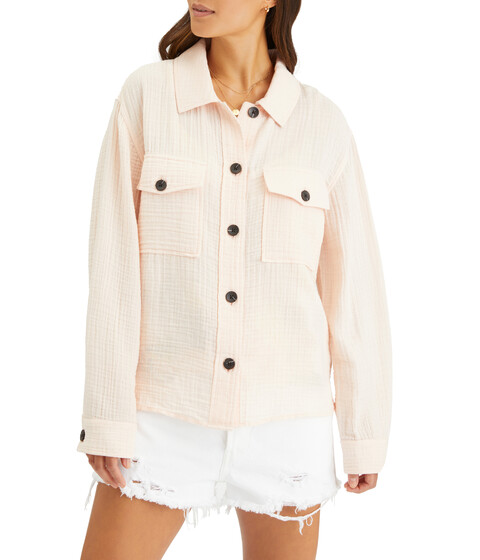 Imbracaminte Femei Sanctuary Cropped Shirt Jacket Rosewater