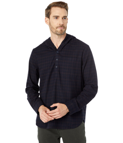 Imbracaminte Barbati Vince Highway Plaid Long Sleeve Pullover CoastalCurtain Merlot