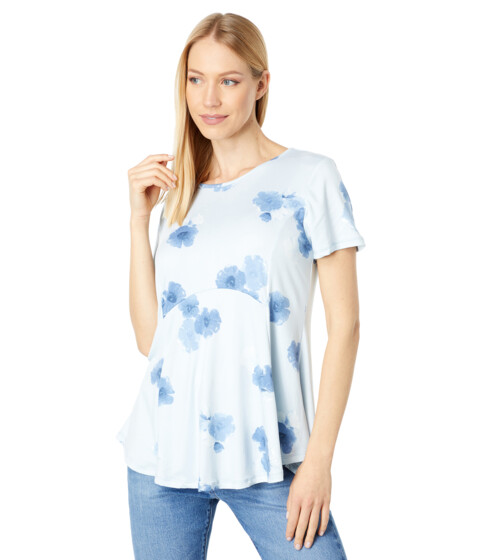 Imbracaminte Femei Bobeau Sort Sleeve Babydoll Top ChambrayDenim