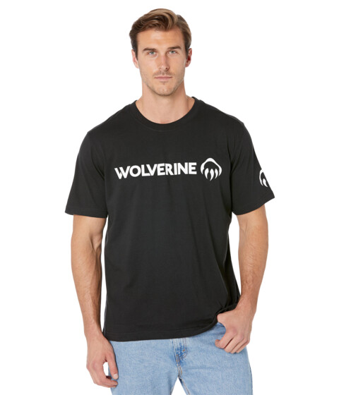 Imbracaminte Barbati Wolverine Short Sleeve Graphic Tee Shirt Black Logo