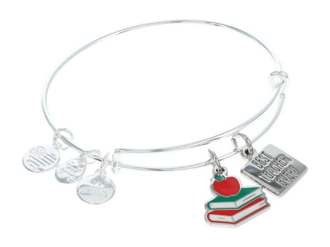 Bijuterii Femei Alex and Ani Words Are Powerful Best Teacher Ever Bracelet Shiny Silver