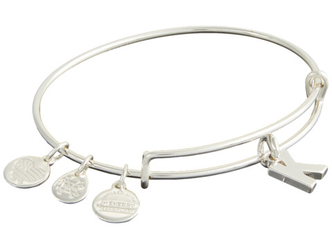 Bijuterii Femei Alex and Ani Initial K III Bangle Bracelet Shiny Silver