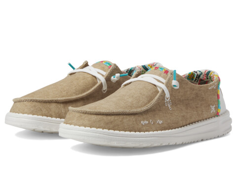 Incaltaminte Femei Hey Dude Wendy Boho Slip-On Casual Shoes Sand