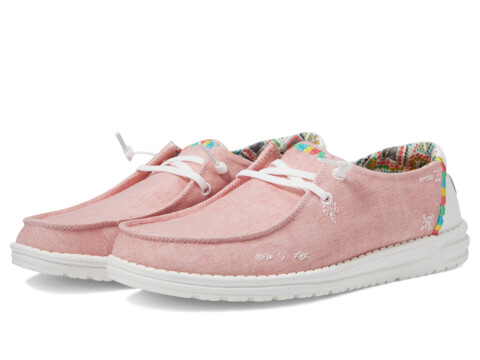 Incaltaminte Femei Hey Dude Wendy Boho Slip-On Casual Shoes Rose