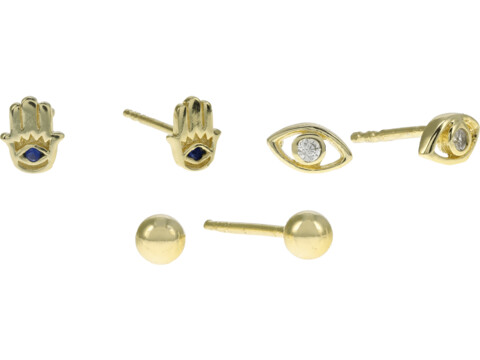 Bijuterii Femei Argento Vivo Hamsa Ear Set Earrings Gold