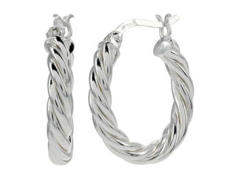 Bijuterii Femei Argento Vivo Medium Twist Hoop Earrings Silver