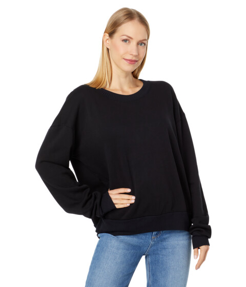 Imbracaminte Femei Michael Stars Max Crew Neck Sweatshirt Black