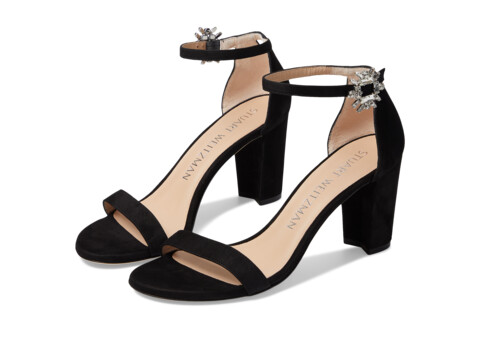 Incaltaminte Femei Stuart Weitzman Nearlynude Crystal Nova Sandal BlackClear