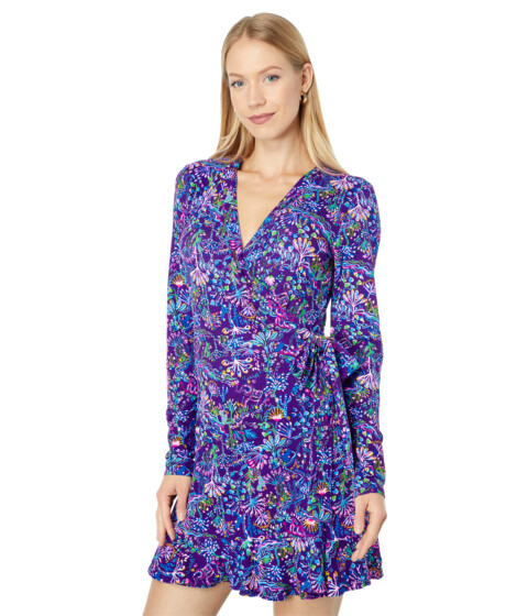 Imbracaminte Femei Lilly Pulitzer Rilla Sleeved Romper Purple Berry Colony Conga