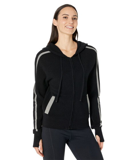 Imbracaminte Femei Blanc Noir Portola Zip-Up Hoodie BlackSharkskin