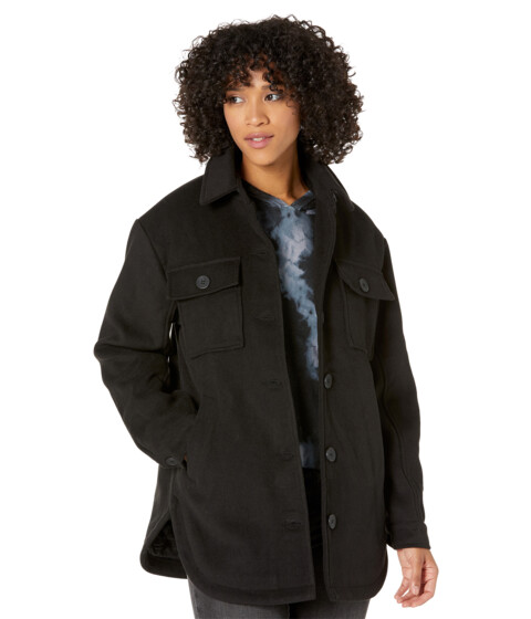 Imbracaminte Femei Sanctuary Single Breasted Wool Shacket Black