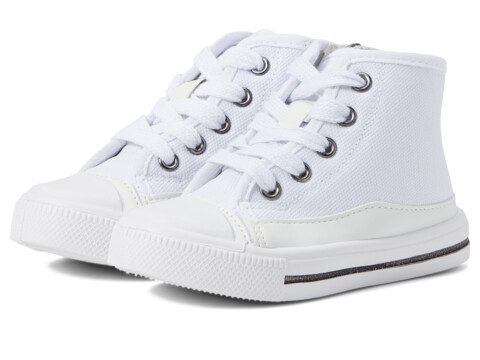 Incaltaminte Fete Nina Bertee (ToddlerLittle KidBig Kid) White Coated Canvas