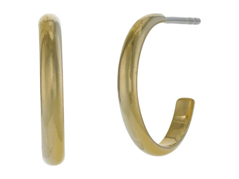 Bijuterii Femei Madewell Delicate Collection Demi-Fine 14k Plated Small Hoop Earrings 14K Gold