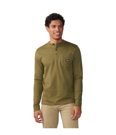 Imbracaminte Barbati Mountain Hardwear Cotton Ridgetrade Long Sleeve Henley Combat Green