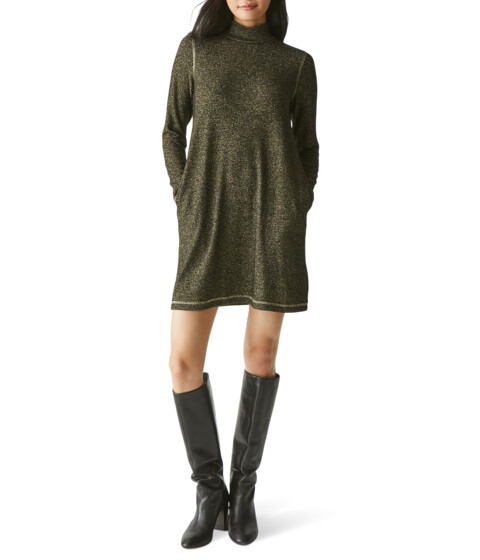 Imbracaminte Femei Michael Stars Olivia Sparkle Mock Neck Dress Black