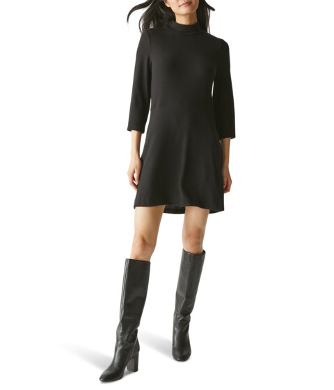 Imbracaminte Femei Michael Stars Maureen Mock Neck Dress Black
