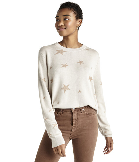 Imbracaminte Femei Splendid Natalie Star Sweater White Sand