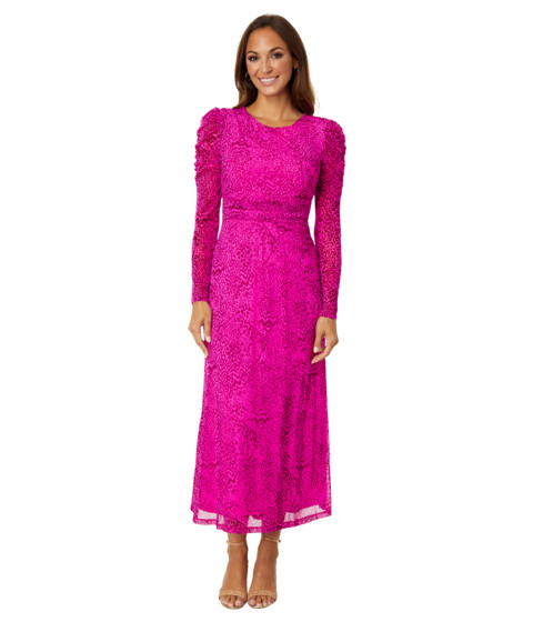 Imbracaminte Femei Lilly Pulitzer Preslie Long Sleeve Mesh Cerise Pink Pattern Play