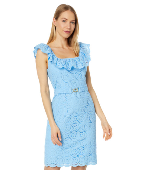 Imbracaminte Femei Lilly Pulitzer Ryann Eyelet Shift Dress Frenchie Blue Kaleidoscope Eyelet