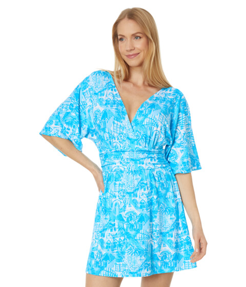 Imbracaminte Femei Lilly Pulitzer Parigi Skort Romper Amalfi Blue Sunny State Of Mind