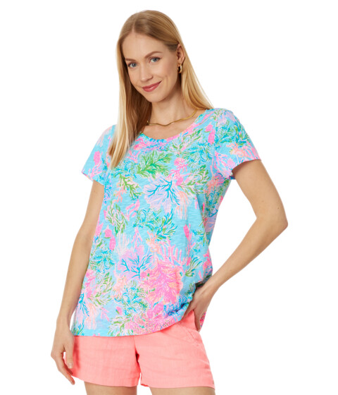 Imbracaminte Femei Lilly Pulitzer Etta Scoop Neck Celestial Blue Cay To My Heart