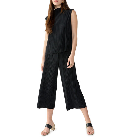 Imbracaminte Femei Sanctuary Plisse Mock Neck Top Black
