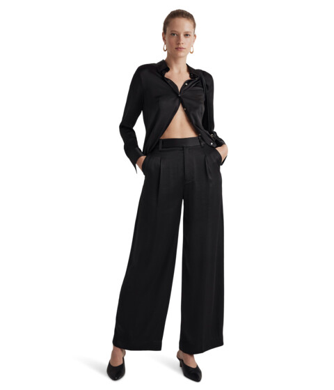 Imbracaminte Femei Madewell Satin Harlow Pants True Black