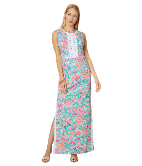 Imbracaminte Femei Lilly Pulitzer Ashler Maxi Shift Dress Soleil Pink Perfect Poppy