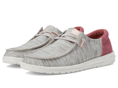 Incaltaminte Femei Hey Dude Wendy Funk Jersey Light Grey