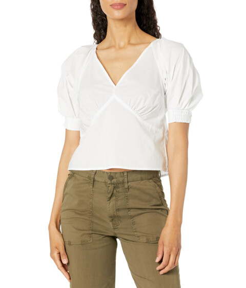Imbracaminte Femei Sanctuary V-Neck Poplin Top White