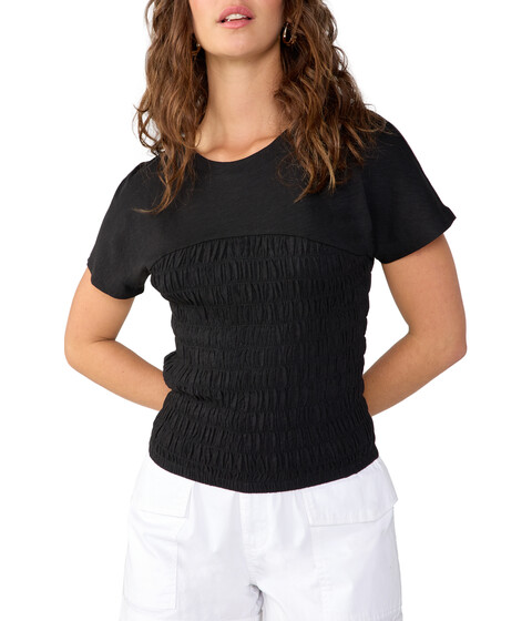 Imbracaminte Femei Sanctuary Smocked Corset Tee Black