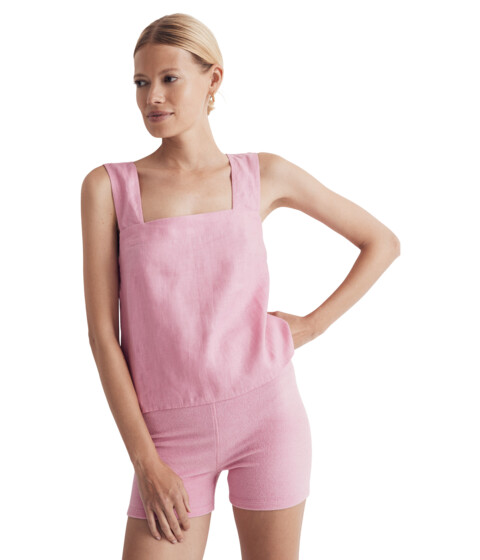 Imbracaminte Femei Madewell 100 Linen Cross-Back Sleeveless Top Retro Pink