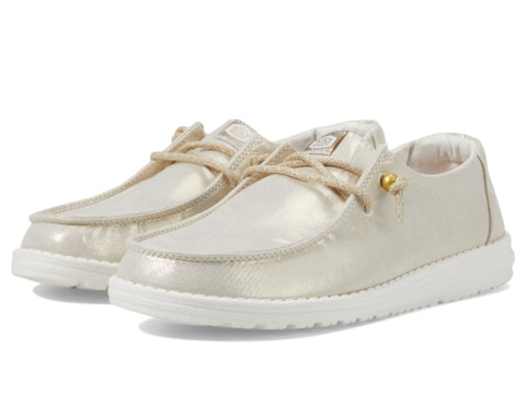 Incaltaminte Femei Hey Dude Wendy Metallic Shine Gold